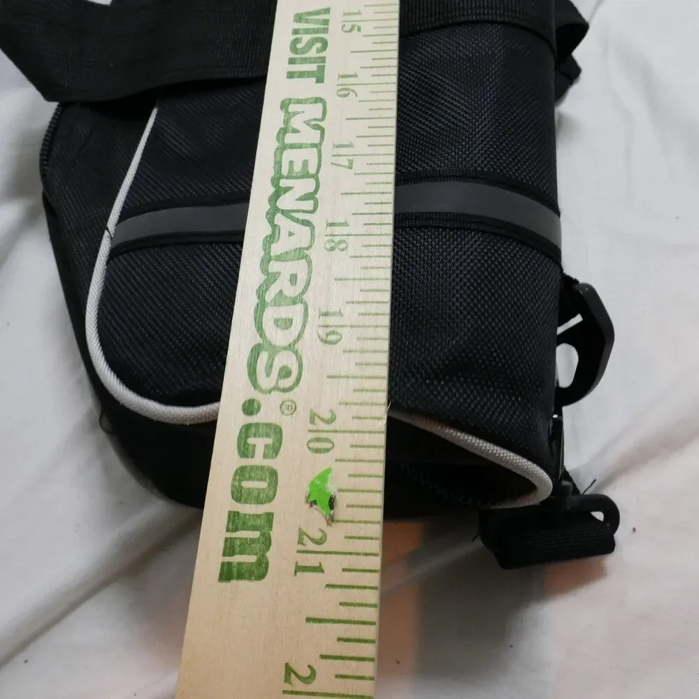 Black Duffle Bag Small Zippered Close Great for Tripod, Yoga Mat